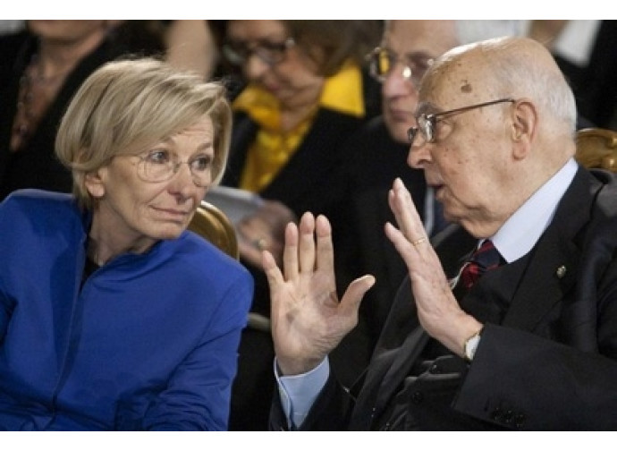 Emma Bonino e Giorgio Napolitano Emma Bonino e Giorgio Napolitano