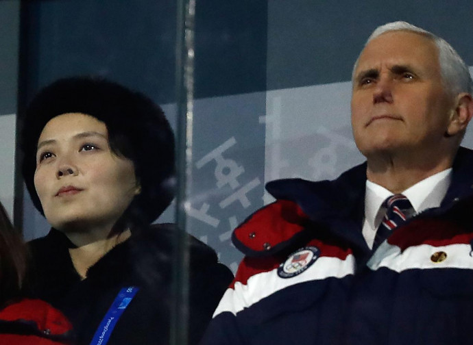 Kim Yo Jong e Mike Pence Kim Yo Jong e Mike Pence