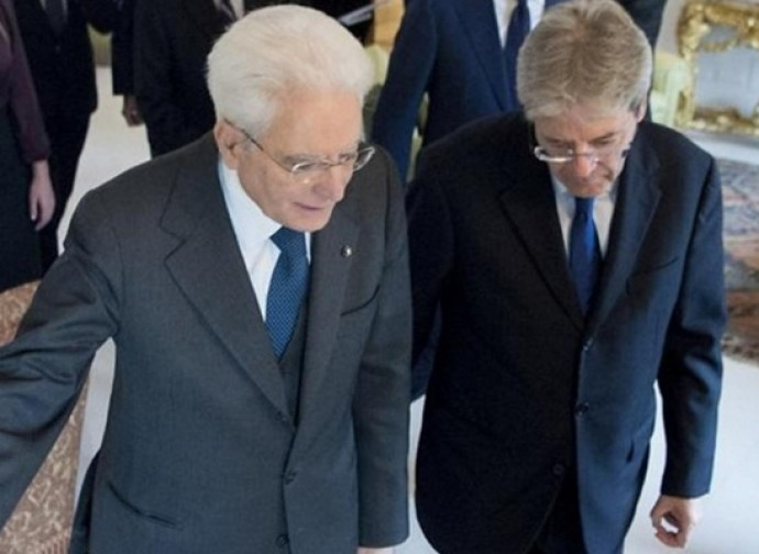 Mattarella e Gentiloni Mattarella e Gentiloni