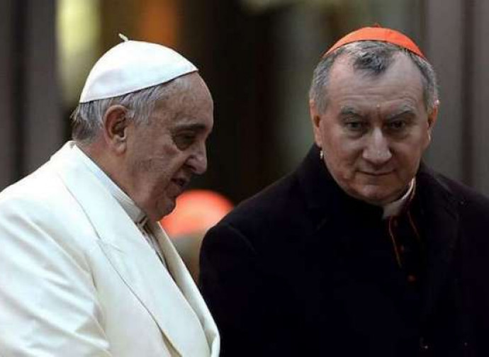 Il cardinale Parolin con il Papa