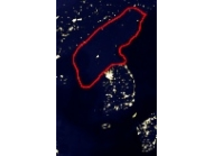 Fotografia satellitare notturna della Corea del Nord Fotografia satellitare notturna della Corea del Nord