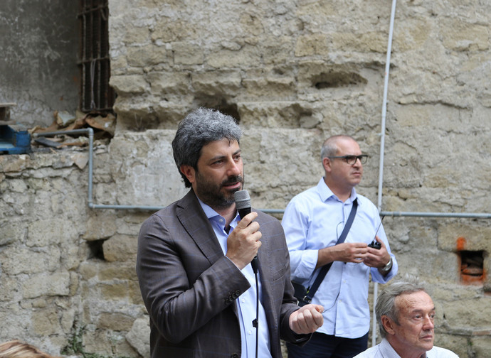 Il presidente della Camera Fico Il presidente della Camera Fico
