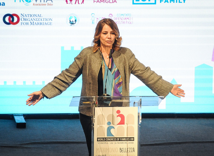 Elisabetta Gardini al Congresso mondiale delle famiglie Elisabetta Gardini al Congresso mondiale delle famiglie