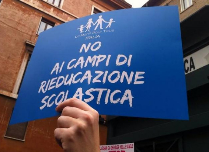 La Manif in Italia contro il gender nelle scuole La Manif in Italia contro il gender nelle scuole