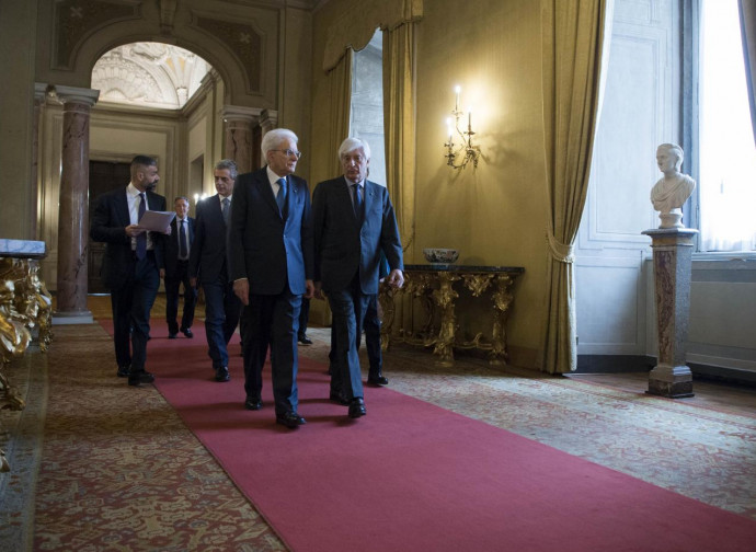 Il presidente Mattarella al Quirinale Il presidente Mattarella al Quirinale