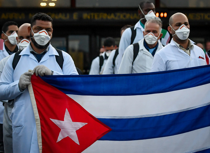 L'arrivo dei medici cubani in Italia