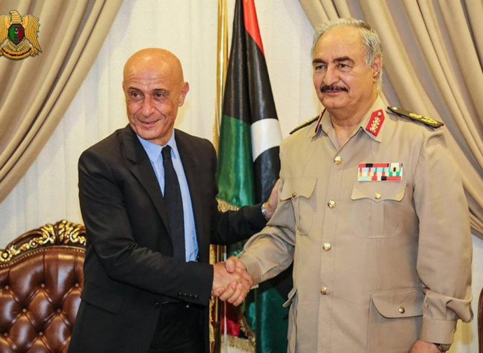 Minniti e Haftar Minniti e Haftar