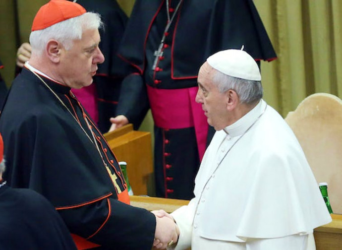 Muller con Papa Francesco Muller con Papa Francesco