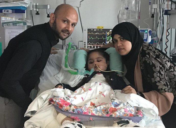 Tafida with her parents Tafida with her parents