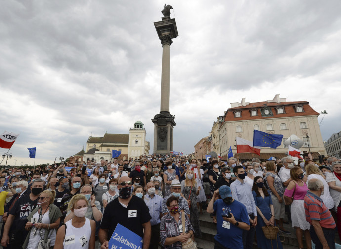 Varsavia, ultimo giorno di campagna elettorale Varsavia, ultimo giorno di campagna elettorale