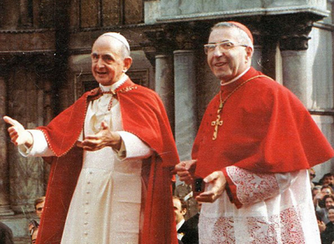 Il futuro Papa Luciani con Paolo VI